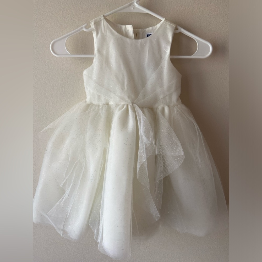 New with TAG Janie and Jack 2T Girl White Tulle Sparkle Dress Special Occasions